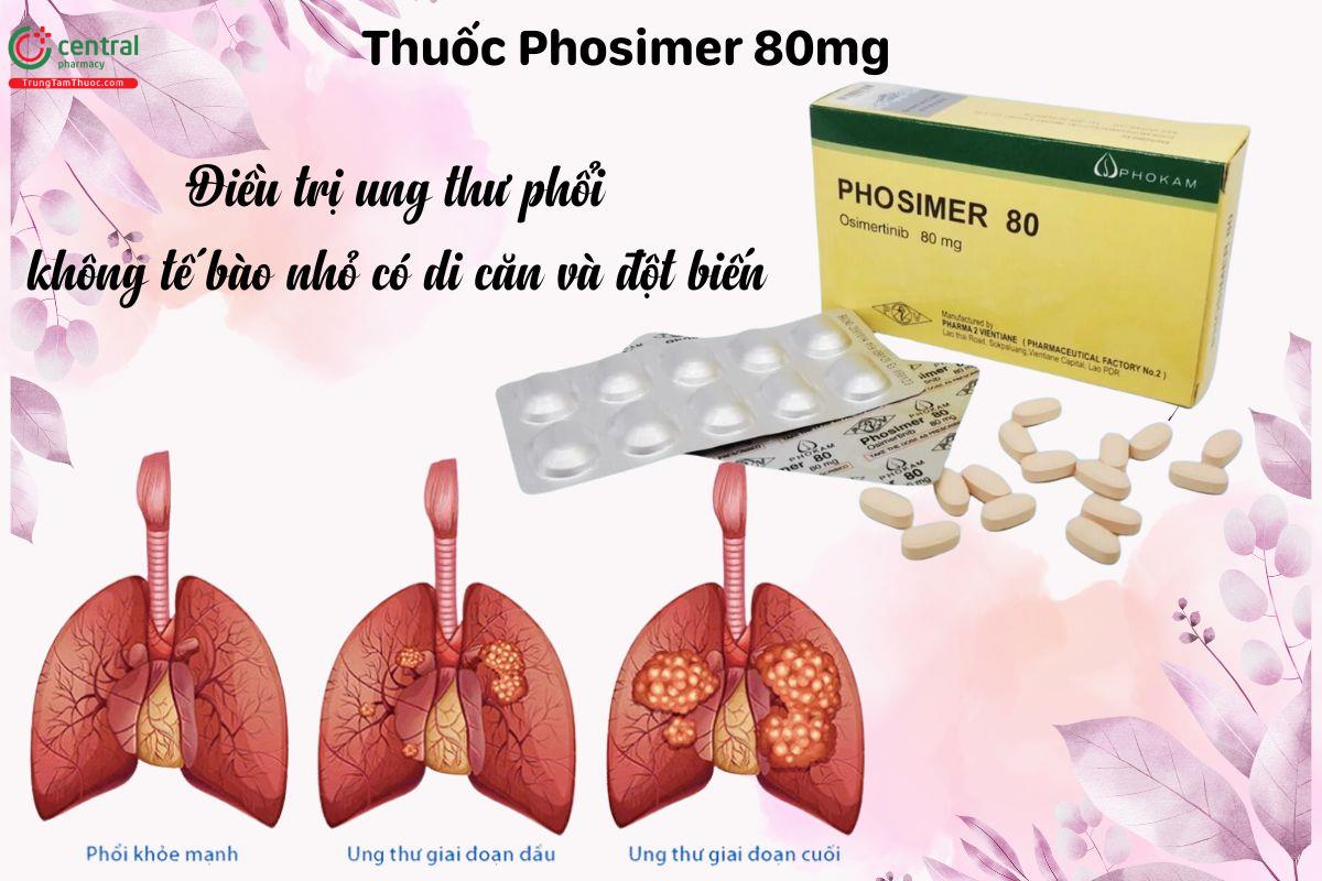 Chỉ định của thuốc Phosimer 80mg