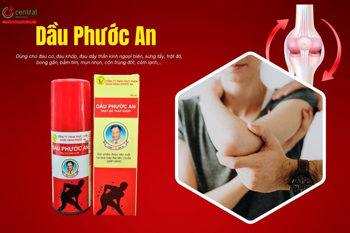 Thuốc xịt Phước An Trật Đả Thấp Khớp giảm đau nhức xương khớp