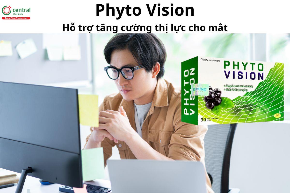 Phyto Vision - Bổ sung dưỡng chất giúp giảm tình trạng mỏi, khô, mờ mắt