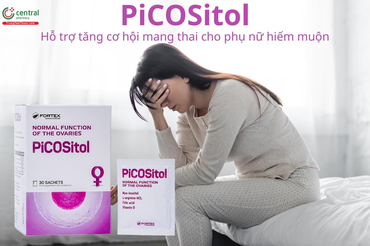 PiCOSitol hỗ trợ tăng cơ hội mang thai cho phụ nữ hiếm muộn