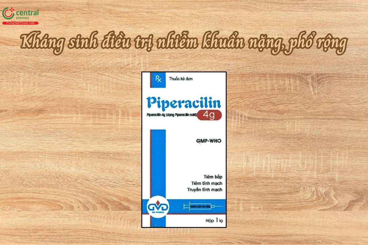 Thuốc Piperacilin 4g MD Pharco kháng sinh điều trị nhiễm khuẩn nặng