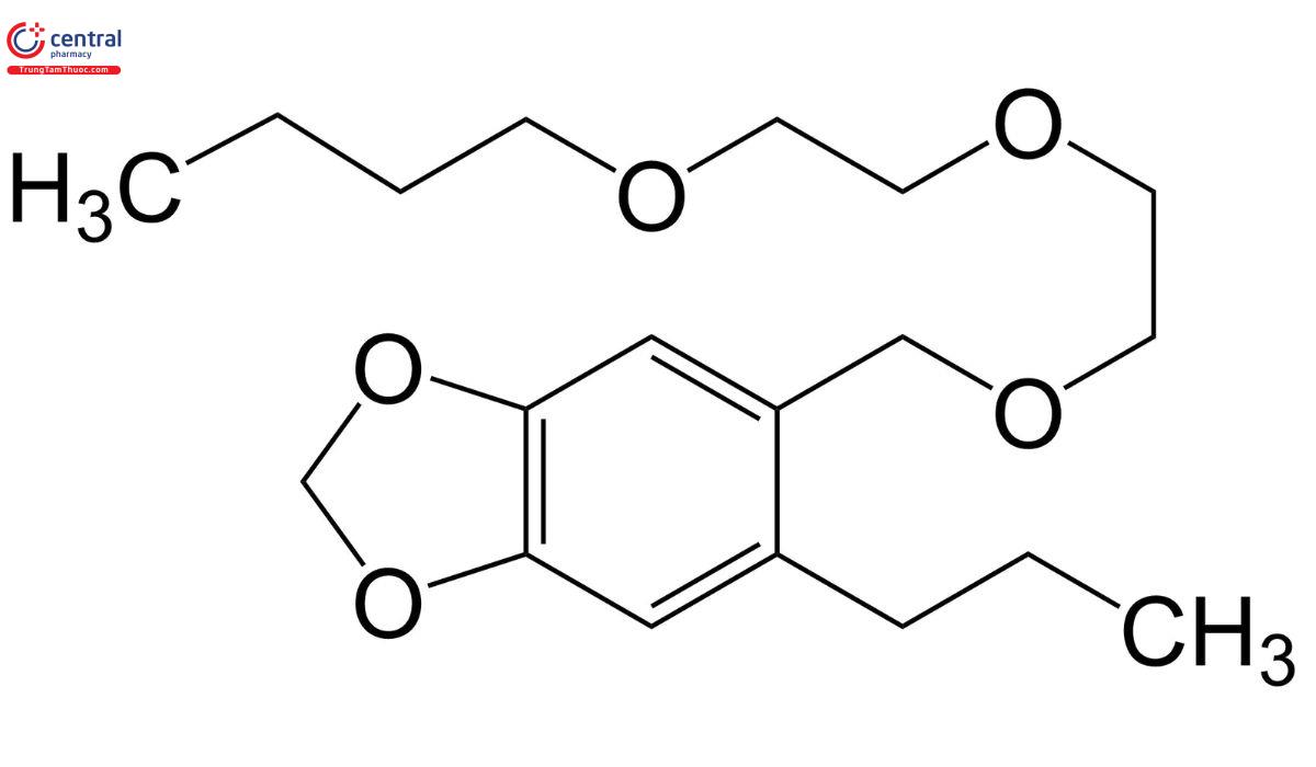 Công thức cấu tạo của Piperonyl Butoxide