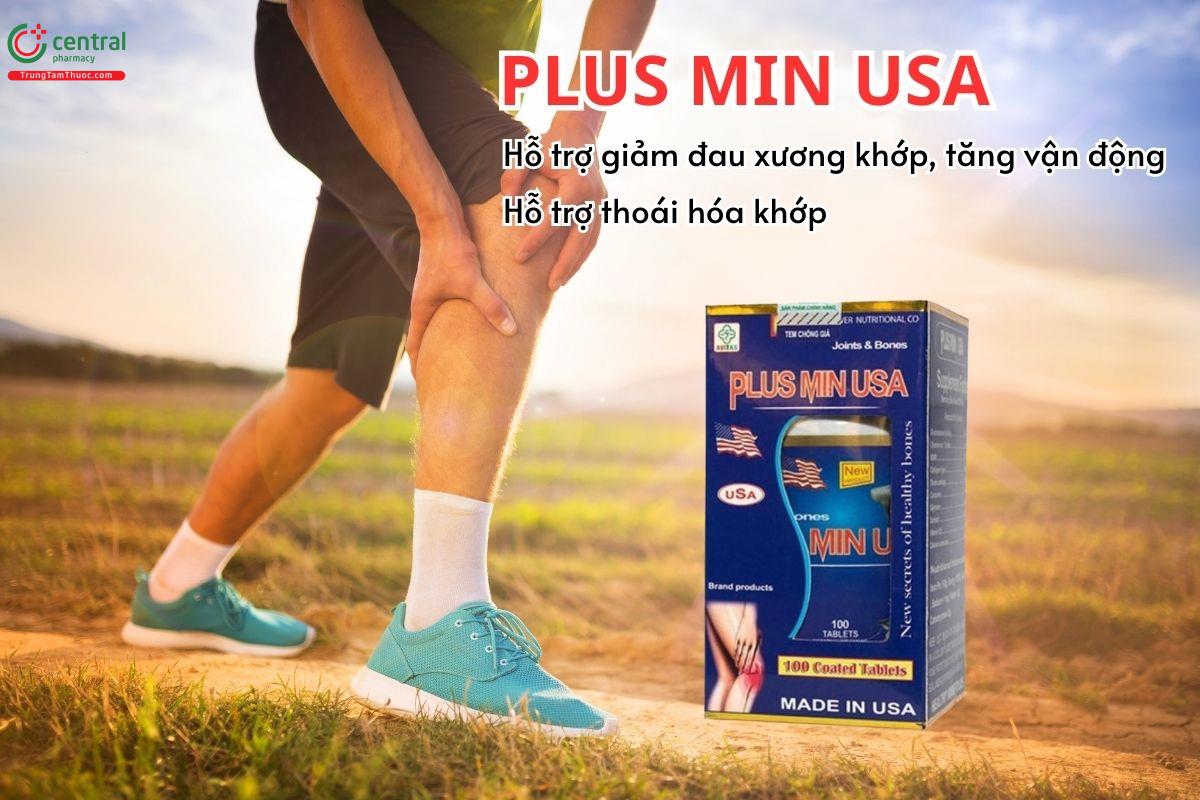 Plus Min USA hỗ trợ giảm đau xương khớp, tăng vận động, hỗ trợ thoái hóa khớp