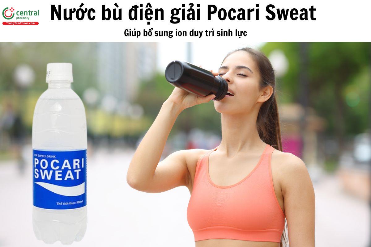 Nước uống Pocari Sweat - Giúp bổ sung ion, bù điện giải, duy trì sinh lực