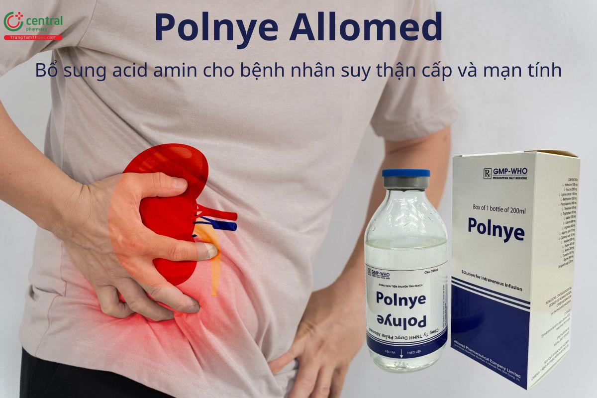 Thuốc Polnye Allomed bổ sung acid amin cho người suy thận cấp và mạn
