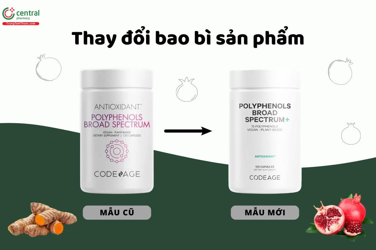 Thay đổi bao bì sản phẩm Polyphenols Broad Spectrum