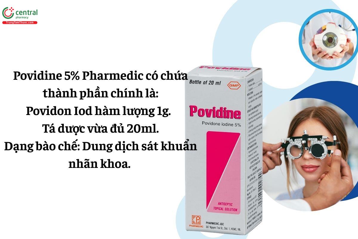 Thành phần của Povidine 5% Pharmedic