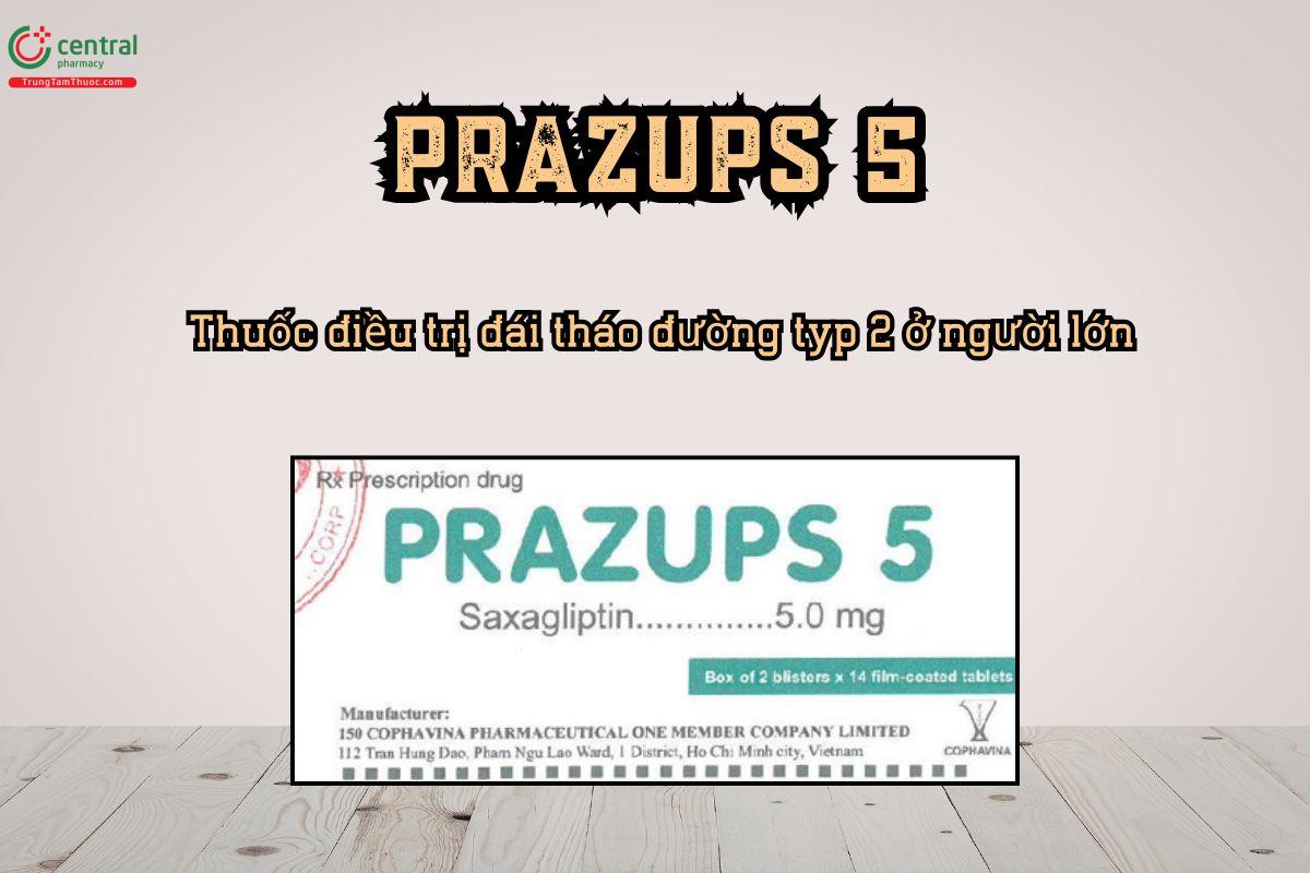 Prazups 5 điều trị đái tháo đường typ 2 ở người lớn 