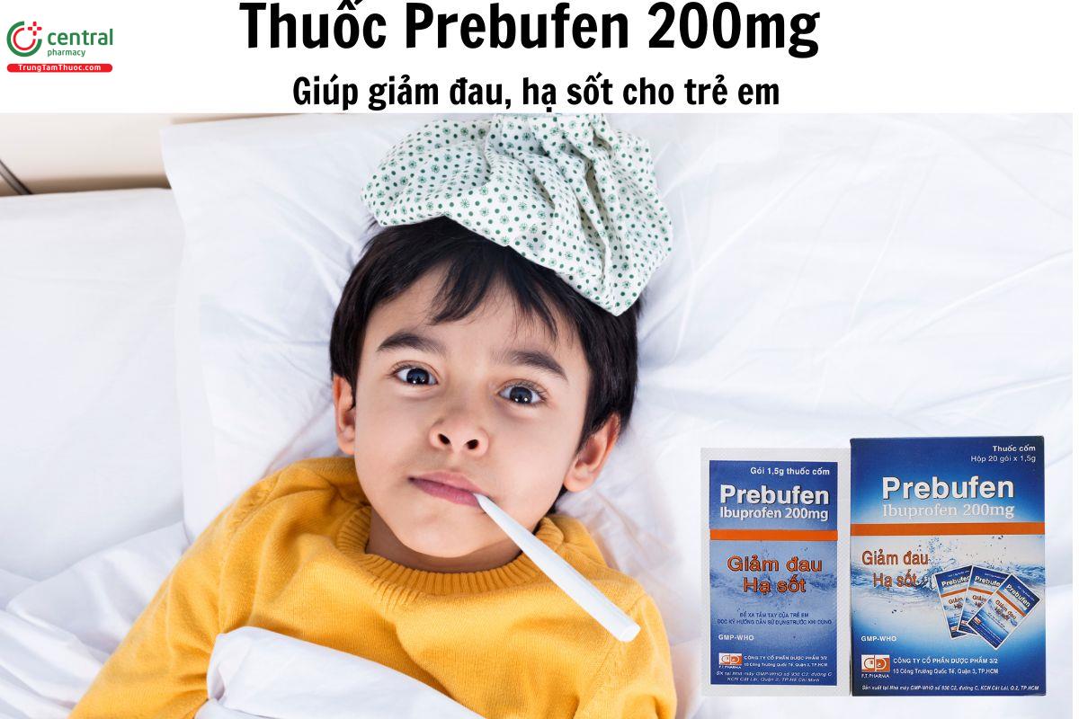 Chỉ định Thuốc Prebufen 200mg