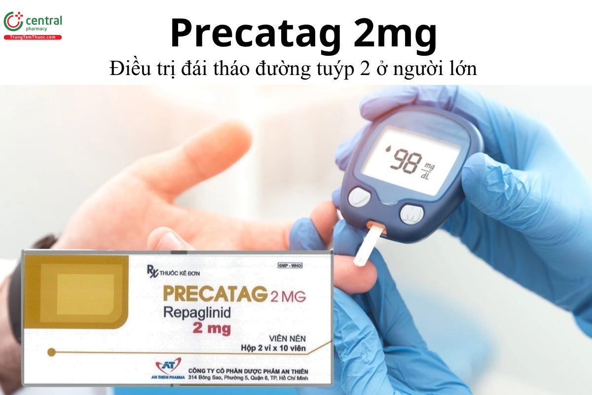 Thuốc Precatag 2mg - Điều trị đái tháo đường tuýp 2 ở người lớn  
