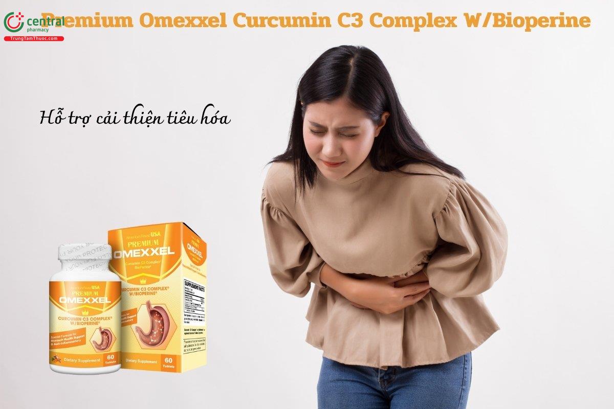 Premium Omexxel Curcumin C3 Complex W/Bioperine hỗ trợ cải thiện tiêu hóa