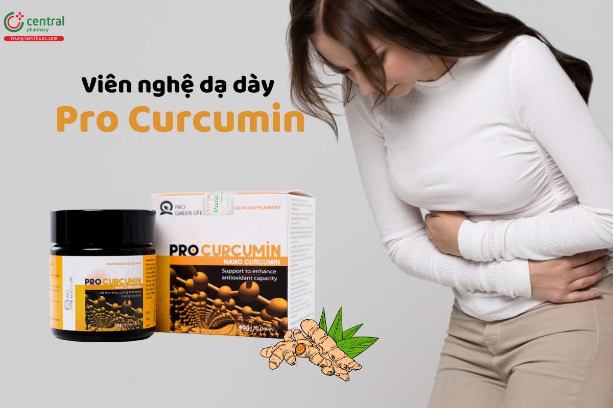 Pro Curcumin hỗ trợ điều trị viêm loét dạ dày, tá tràng