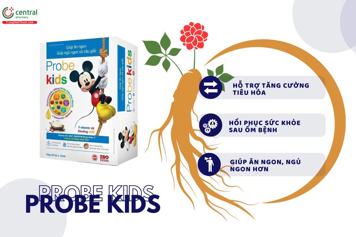 Probe Kids tăng cường tiêu hóa, bồi bổ sức khỏe, cải thiện giấc ngủ 