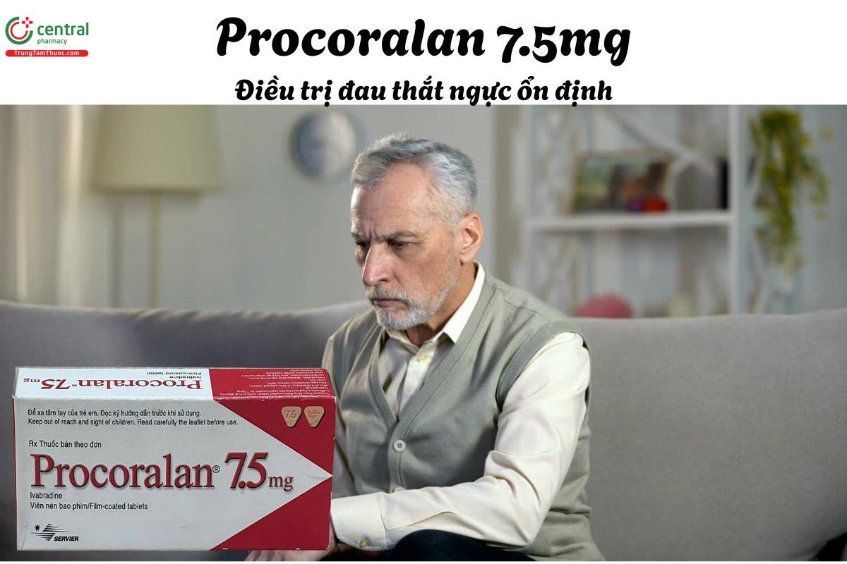 Thuốc Procoralan 7.5mg điều trị chứng đau thắt ngực