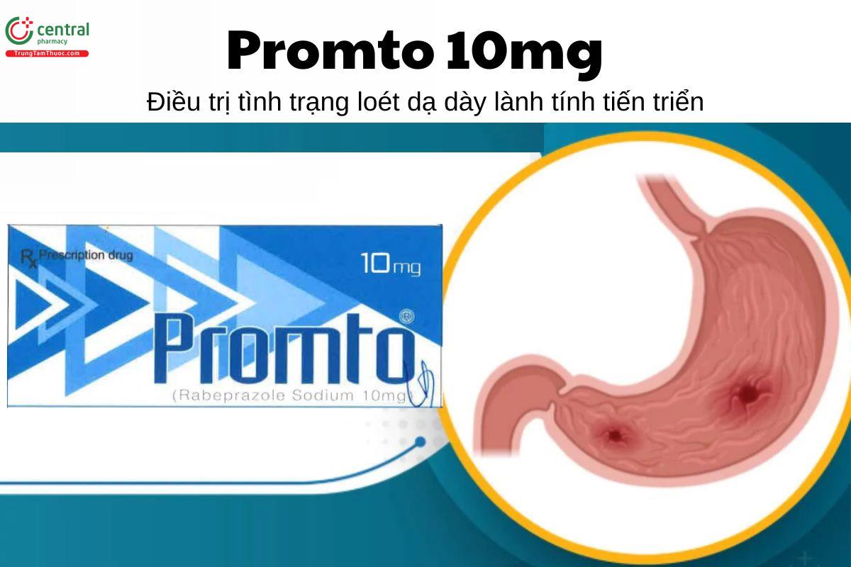 Thuốc Promto 10mg - Điều trị tình trạng loét dạ dày lành tính tiến triển