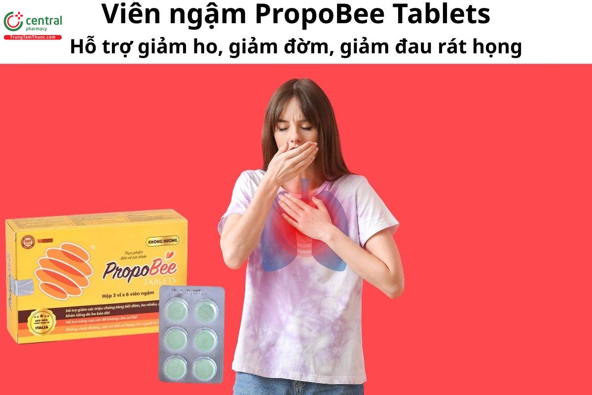 Viên ngậm PropoBee Tablets - Giúp làm dịu cơn ho, giảm đờm