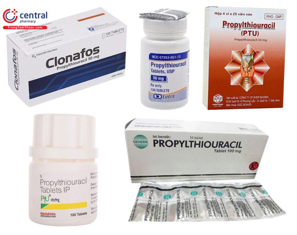 Các thuốc chứa Propylthiouracil