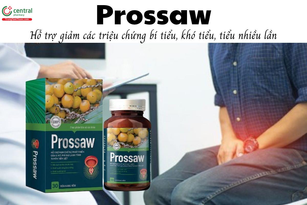 Prossaw - Hỗ trợ giảm các triệu chứng bí tiểu, khó tiểu, tiểu nhiều lần