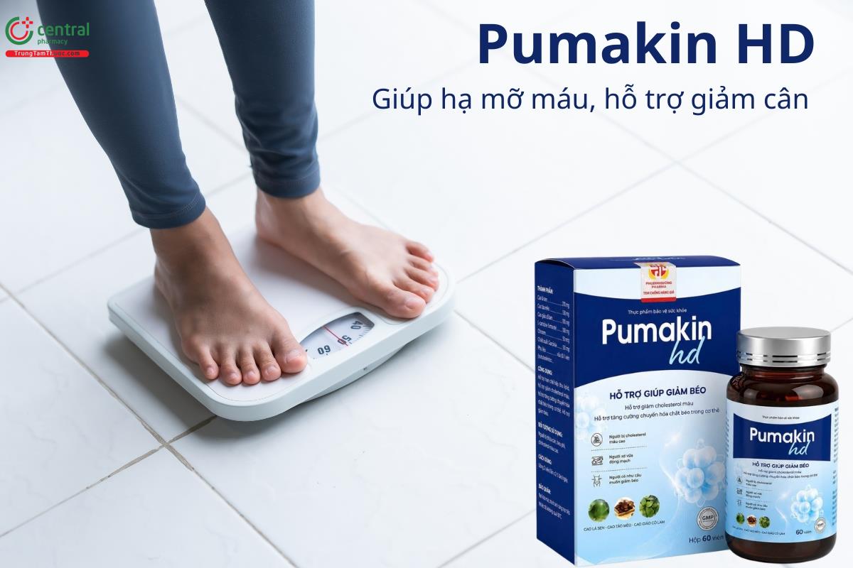 Pumakin HD hỗ trợ chuyển hoá chất béo và kiểm soát cân nặng