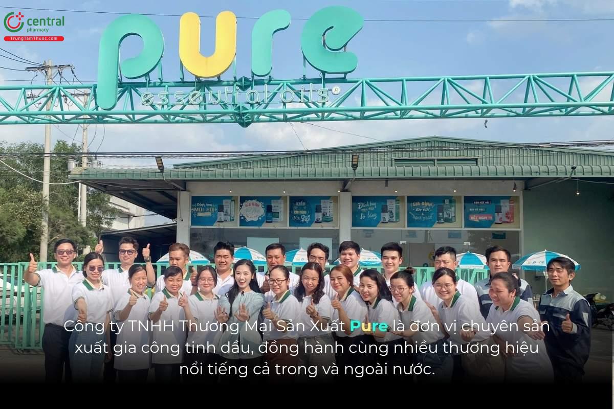 Công ty TNHH Thương Mại Sản Xuất Pure là doanh nghiệp chuyên hoạt động trong lĩnh vực gia công và sản xuất tinh dầu