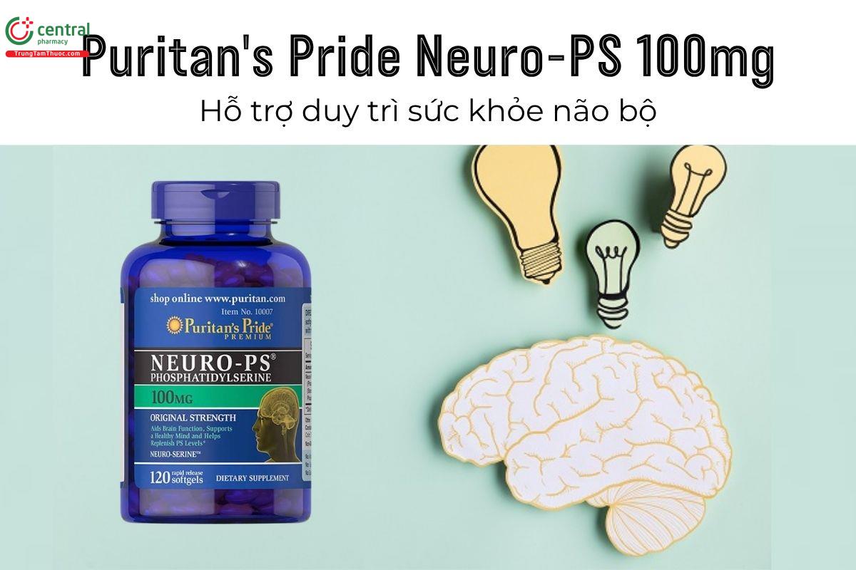Thuốc Puritan's Pride Neuro-PS 100mg - Hỗ trợ duy trì sức khỏe não bộ 