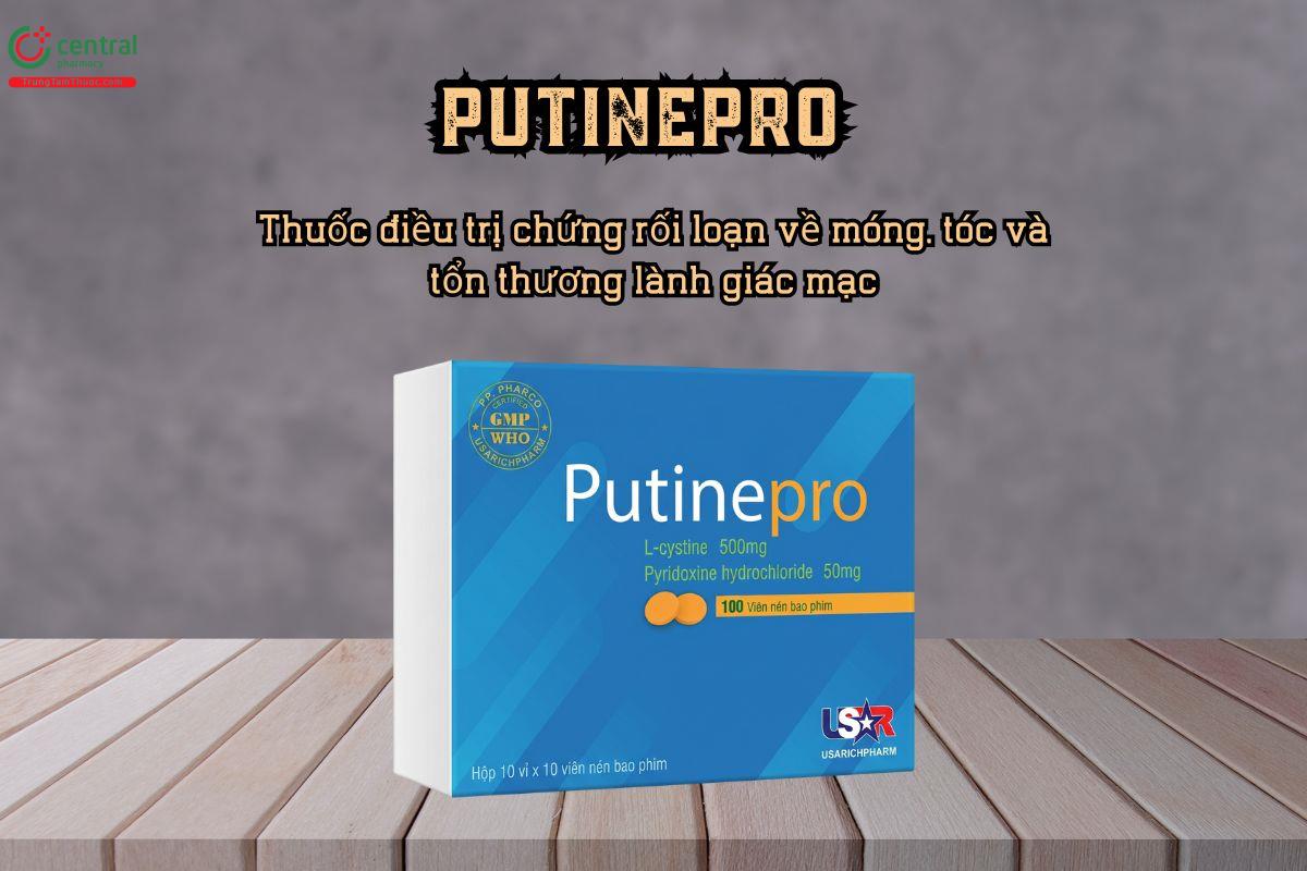 Điều trị rối loạn móng tóc PutinePro chứa L-Cystine và Vitamin B6