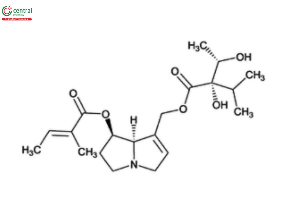 Figure 3. Chemical structure of symphytine, a diester of monocarboxylic acid.