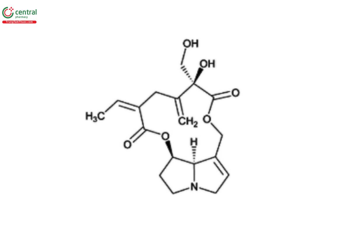 Figure 4. Chemical structure of riddelliine, a macrocyclic diester.