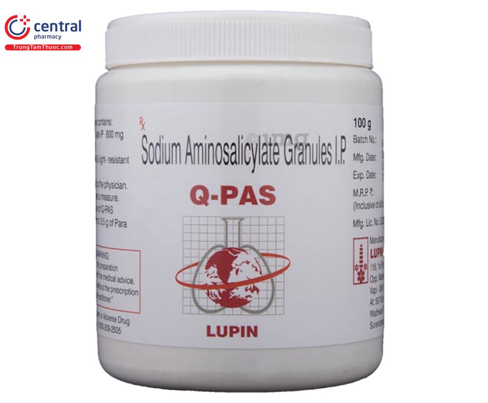 Thuốc Q-Pas chứa hoạt chất Acid para- aminosalicylic