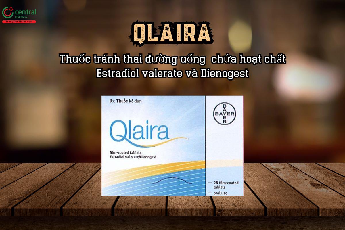  Thuốc tránh thai đường uống Qlaira chứa hoạt chất Estradiol valerate và Dienogest
