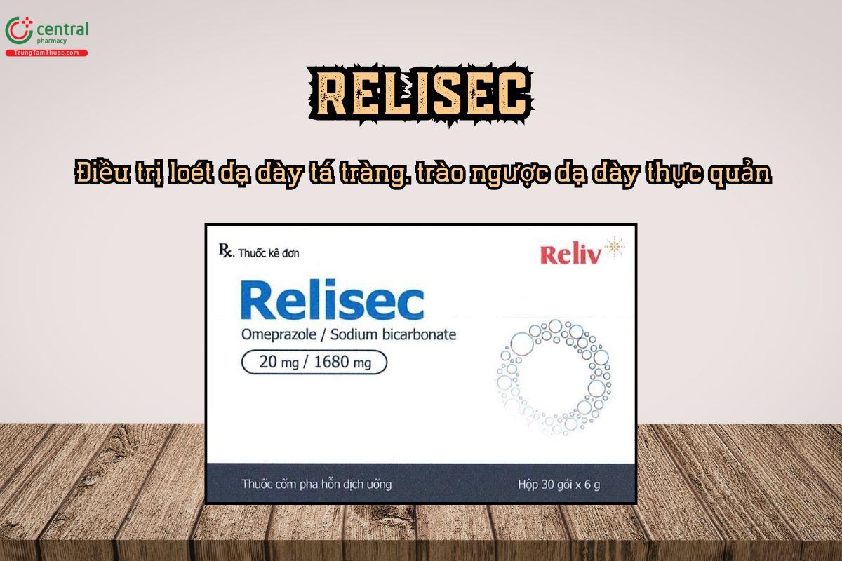 Điều trị loét dạ dày, trào ngược dạ dày thực quản - Thuốc RELISEC
