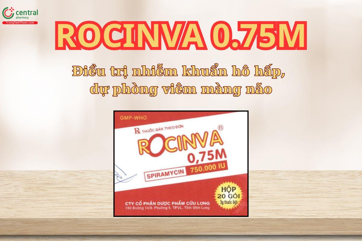 Thuốc Rocinva 075M điều trị nhiễm khuẩn ở đường hô hấp, da, sinh dục