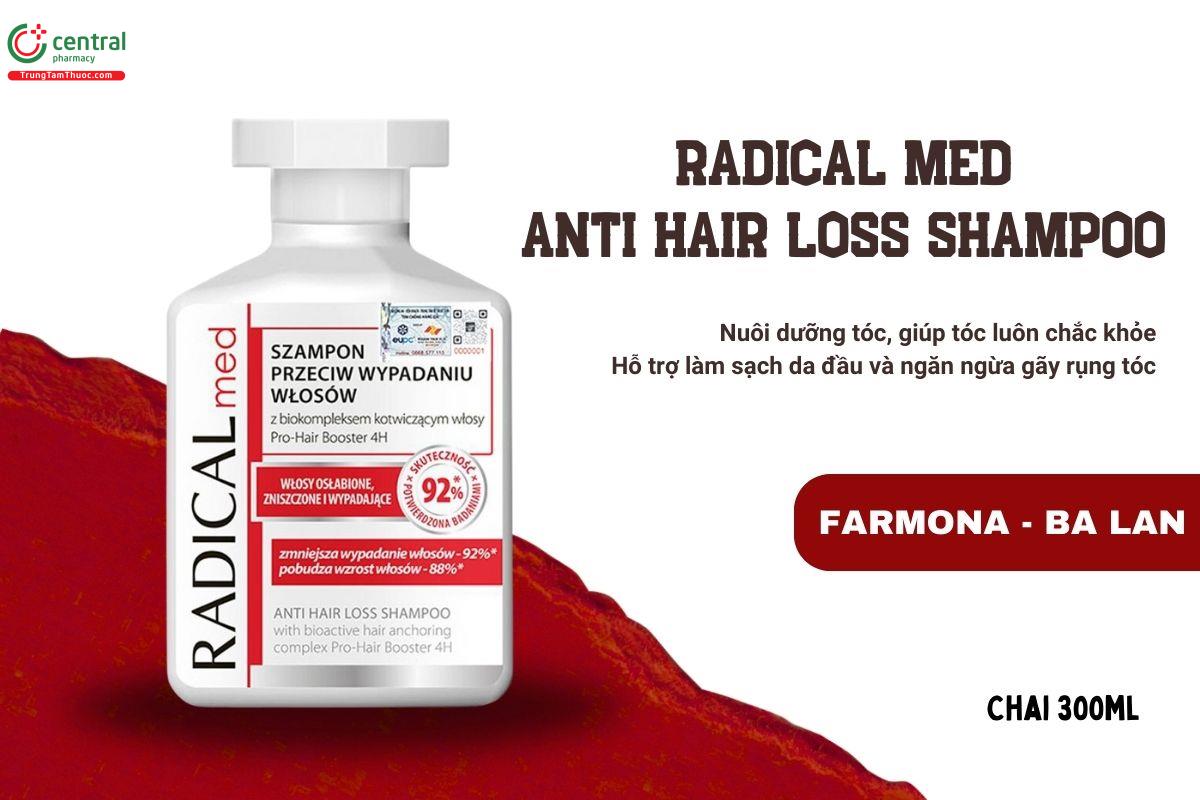 Dầu gội Radical Med Anti Hair Loss Shampoo giúp làm sạch và ngăn ngừa rụng tóc