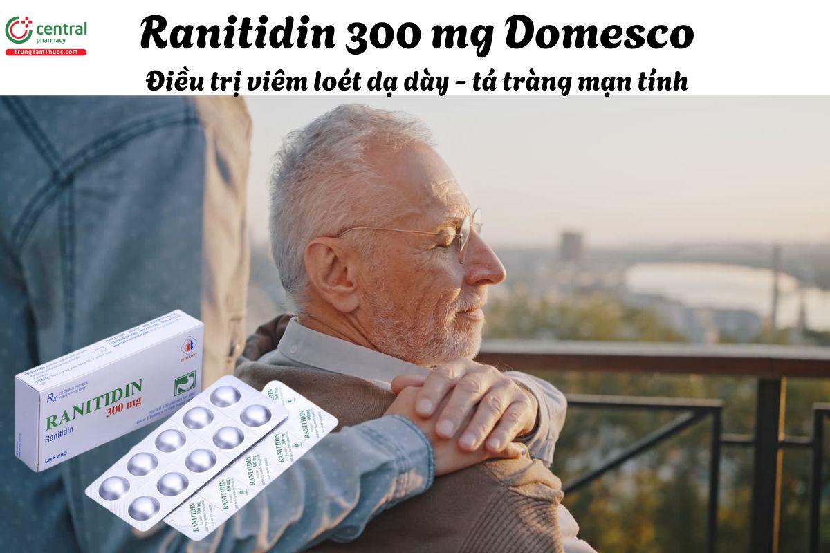 Thuốc Ranitidin 300 mg Domesco - Điều trị loét dạ dày, loét tá tràng