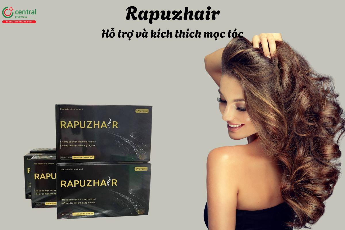 Rapuzhair - Giúp giảm gãy rụng, khắc phục tình trạng tóc yếu
