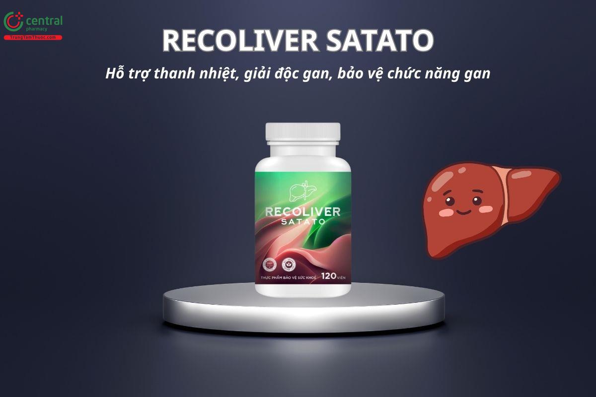 Recoliver Satato hỗ trợ thanh nhiệt, giải độc gan, bảo vệ chức năng gan