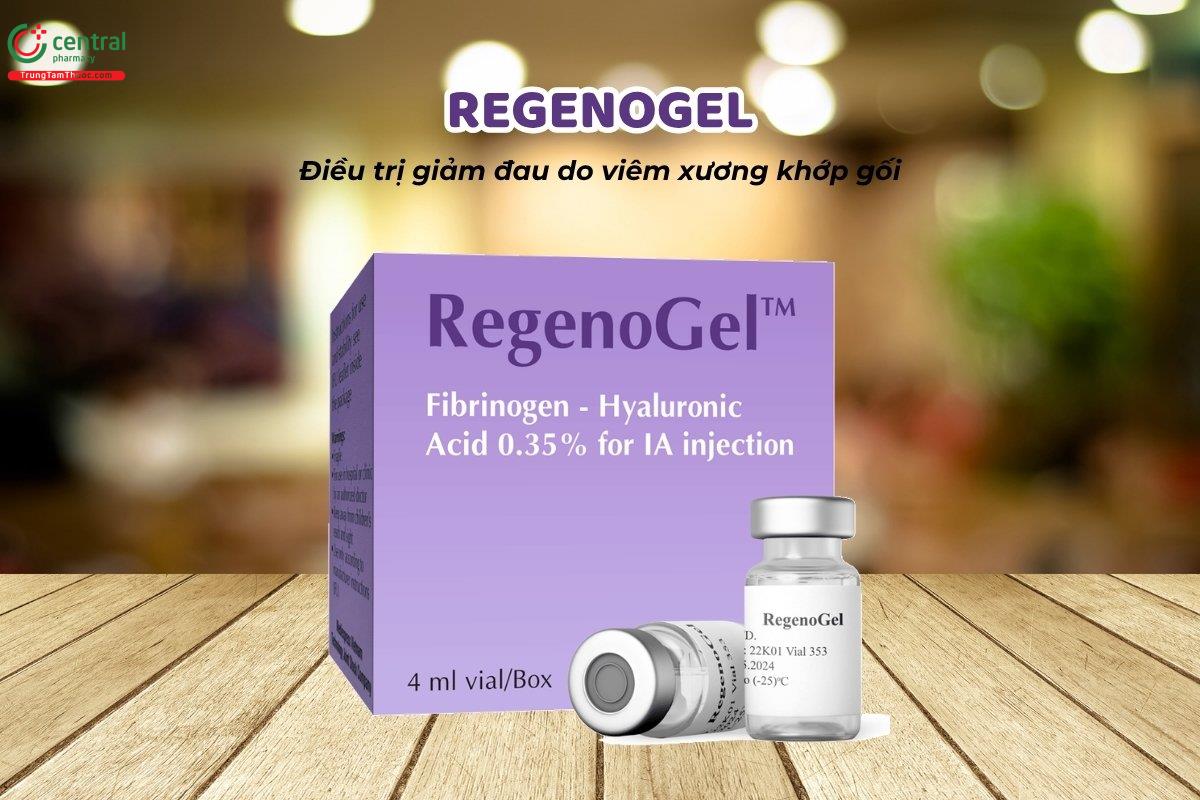 Gel bôi trơn khớp RegenoGel giúp điều trị giảm đau do viêm xương khớp gối