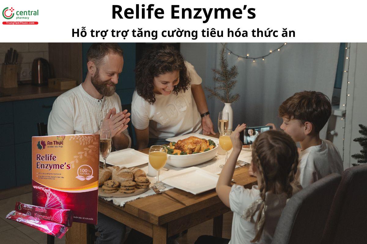 Relife Enzyme’s - Giúp giảm các triệu chứng ăn chậm tiêu