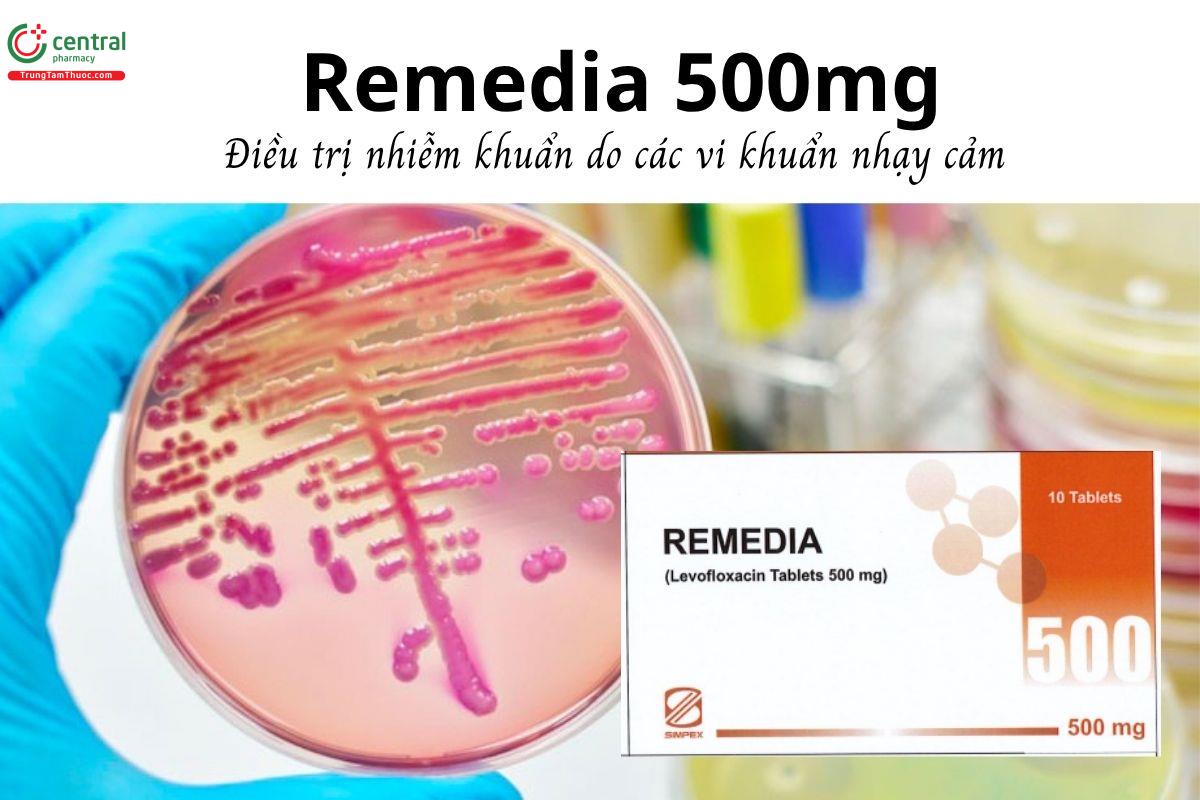 Thuốc Remedia 500mg - Điều trị nhiễm khuẩn do các vi khuẩn nhạy cảm