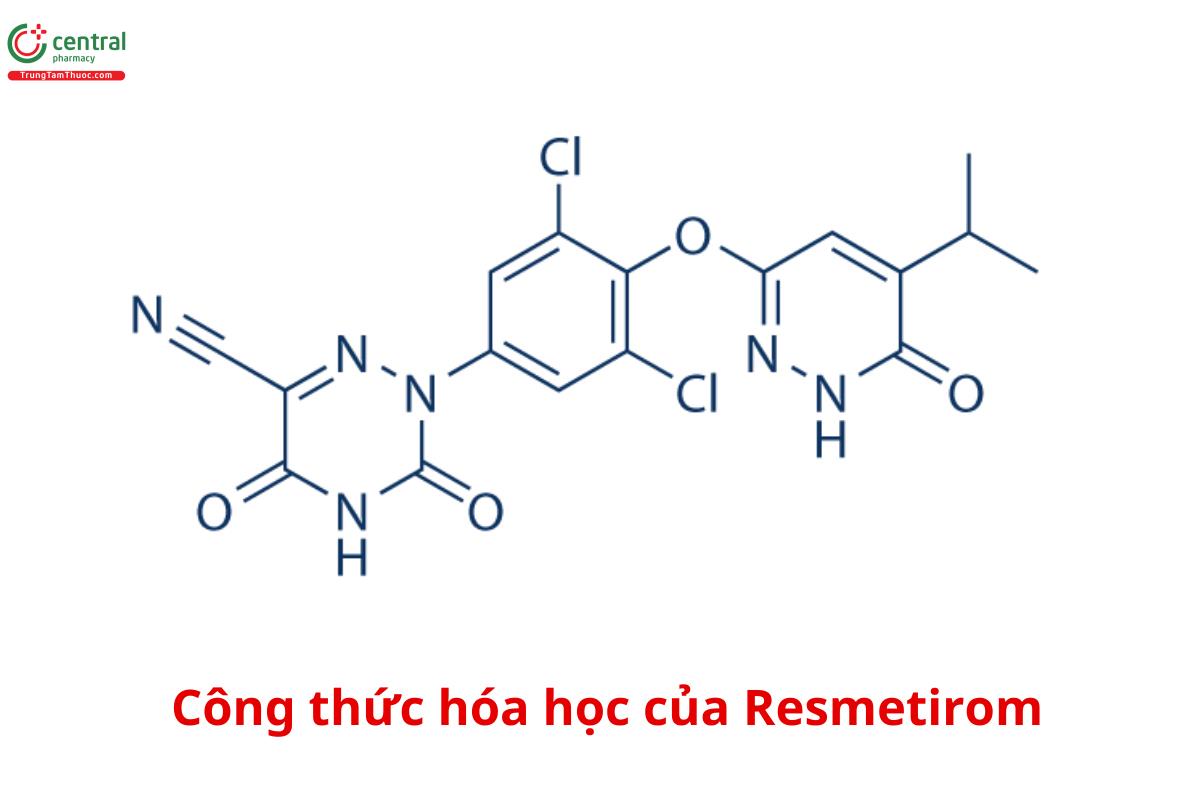 Công thức hóa học của Resmetirom