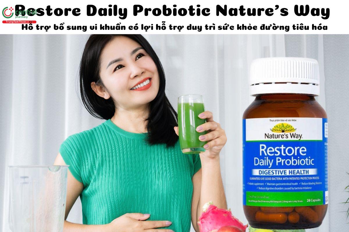 Restore Daily Probiotic Nature's Way - Cân bằng hệ vi sinh đường ruột