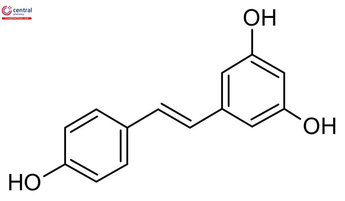 Công thức cấu tạo của Resveratrol