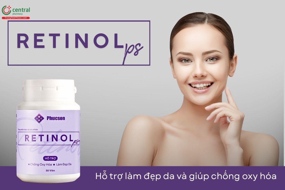 Retinolps hỗ trợ làm đẹp da và giúp chống oxy hóa