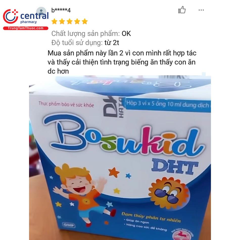 Review của khách hàng về sản phẩm Bosukid DHT
