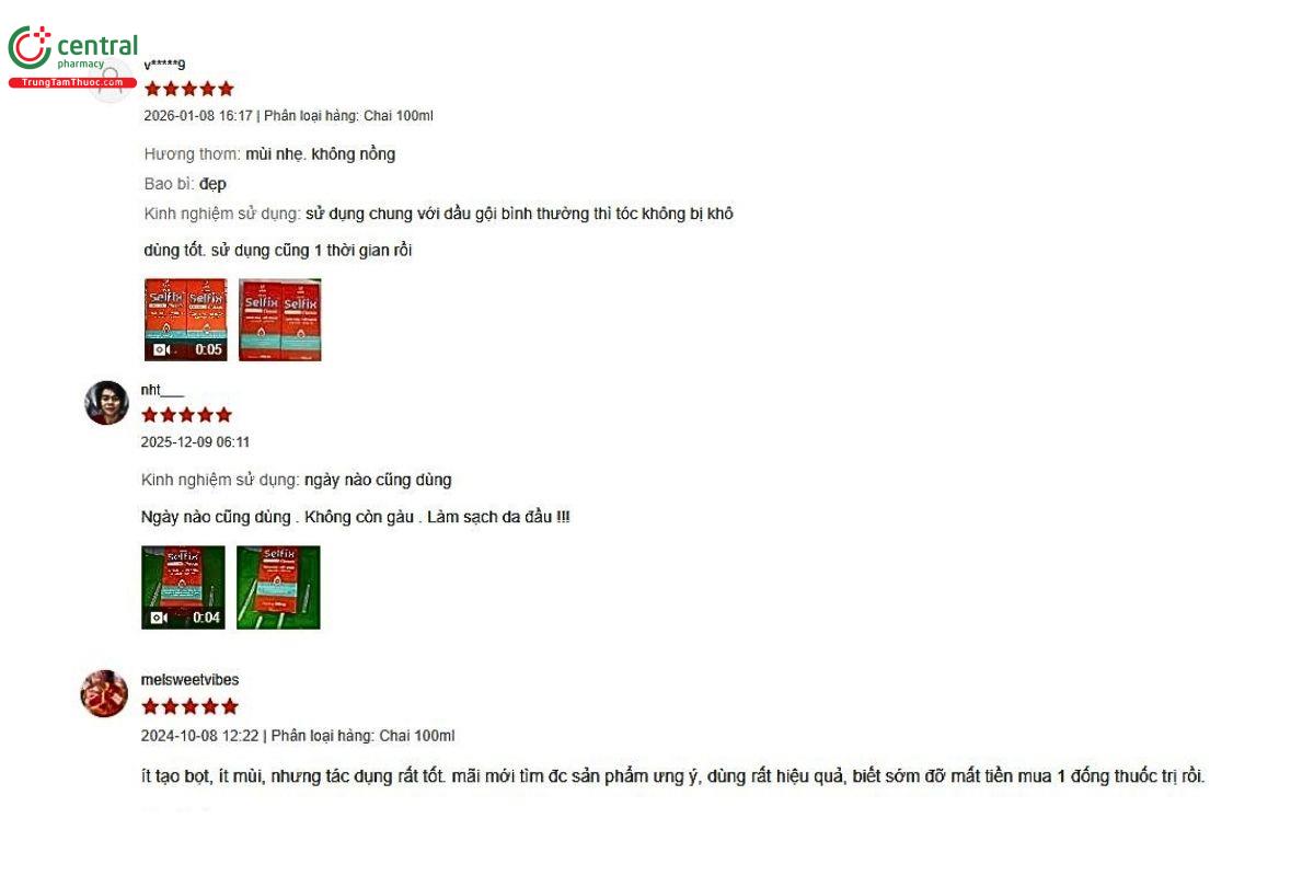 Một số phản hồi của khách hàng về sản phẩm