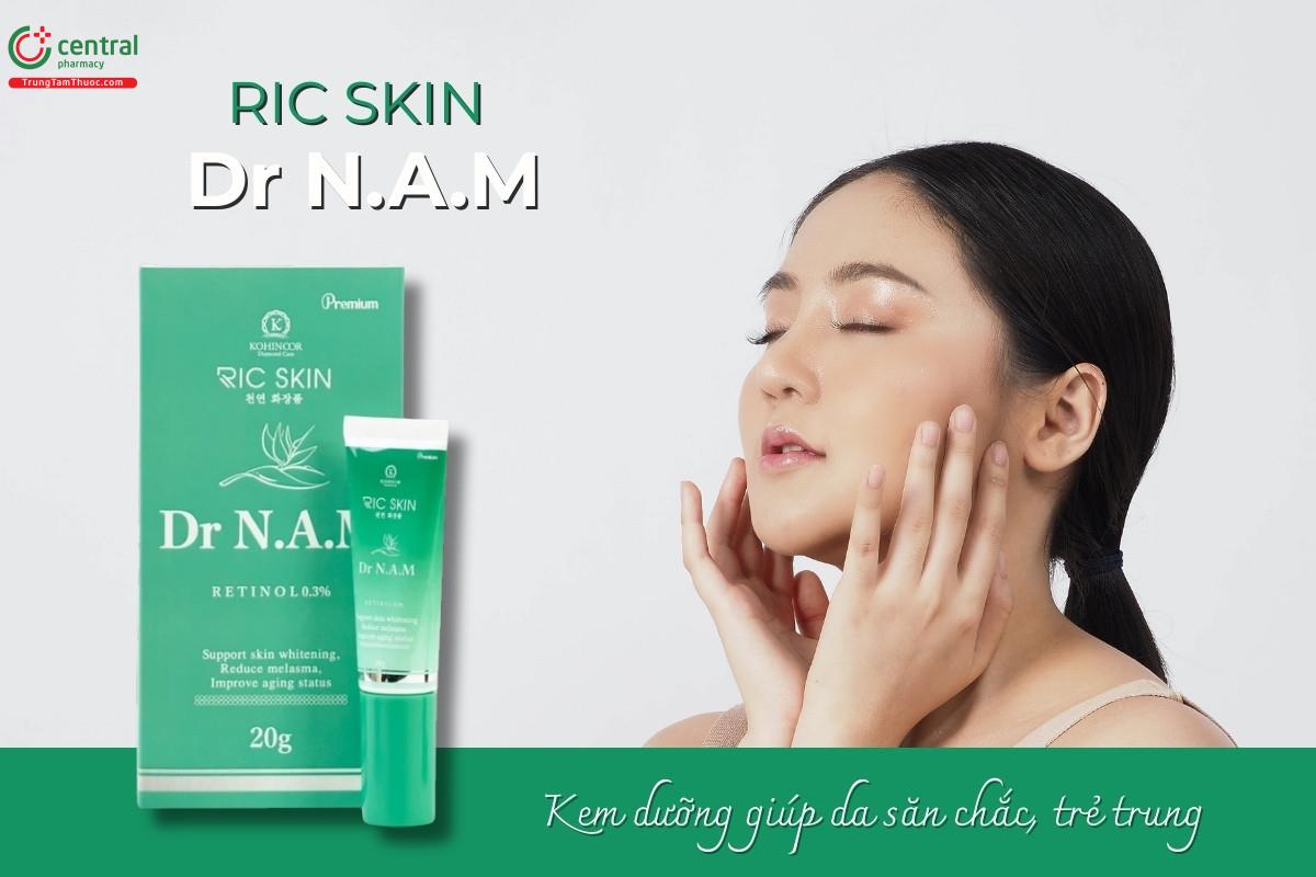 Kem dưỡng Ric Skin DR N.A.M hỗ trợ tăng độ đàn hồi và giúp da săn chắc