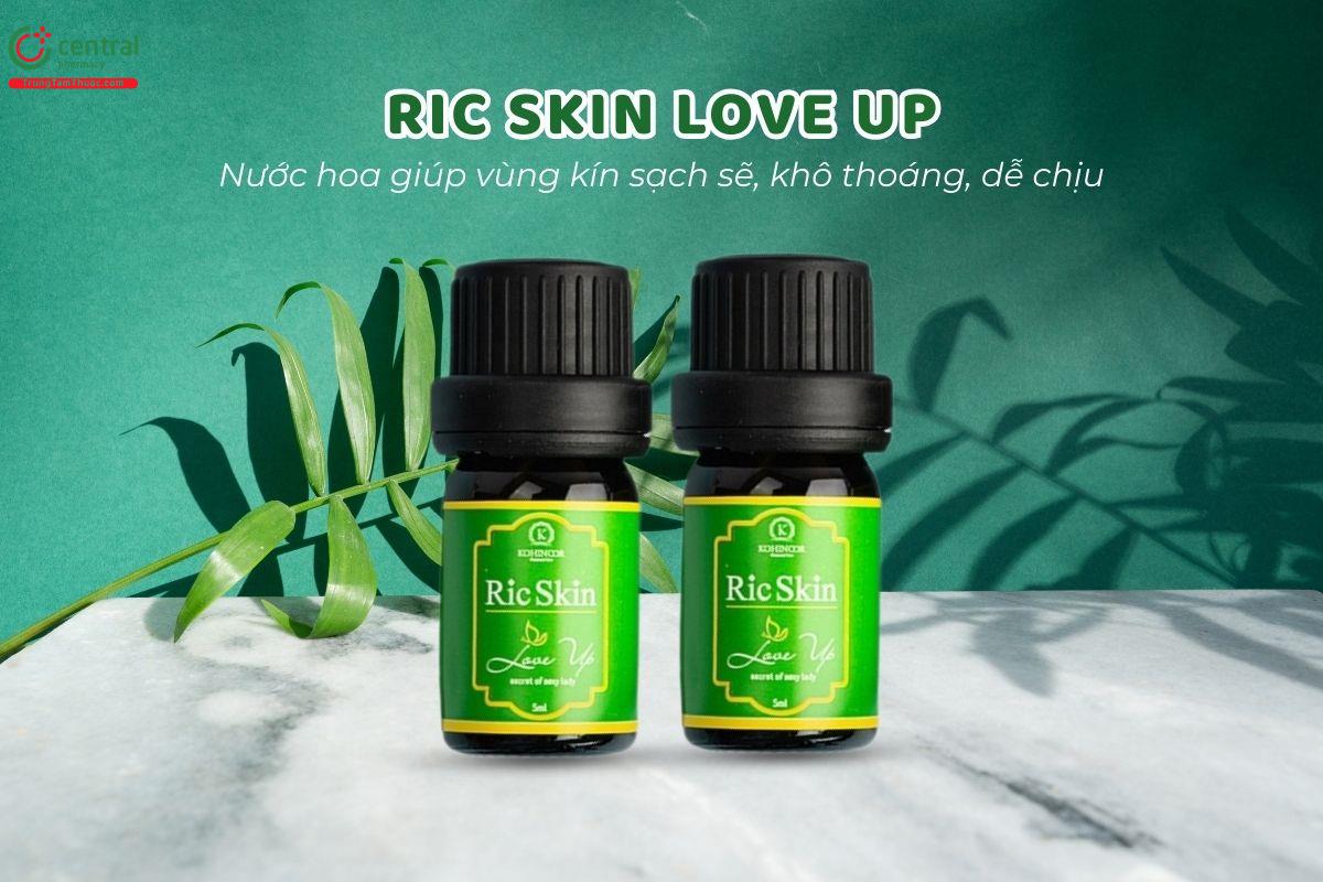 Nước hoa vùng kín Ric Skin Love Up mang lại cảm giác sạch sẽ và khô thoáng