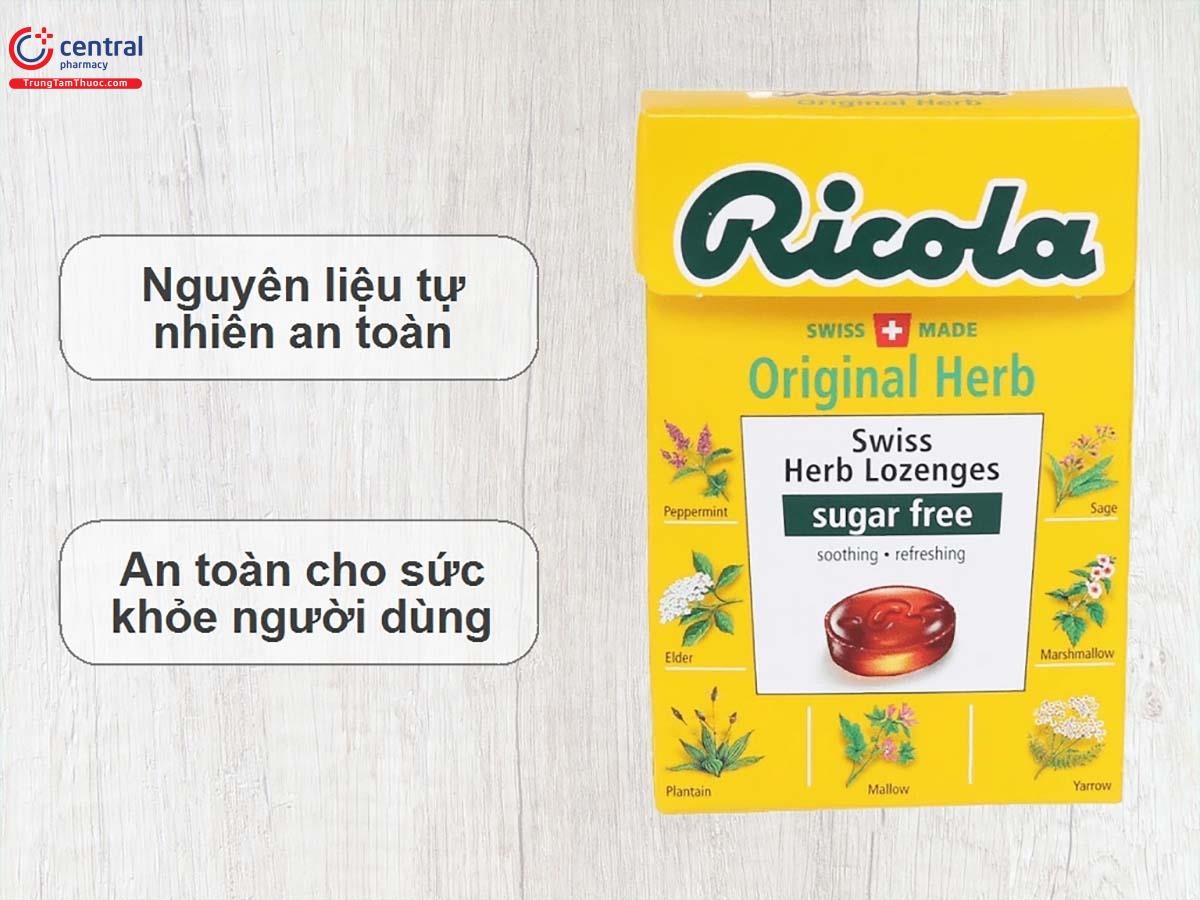 Kẹo ngậm thảo mộc không đường Ricola Original Herb (17.5g)