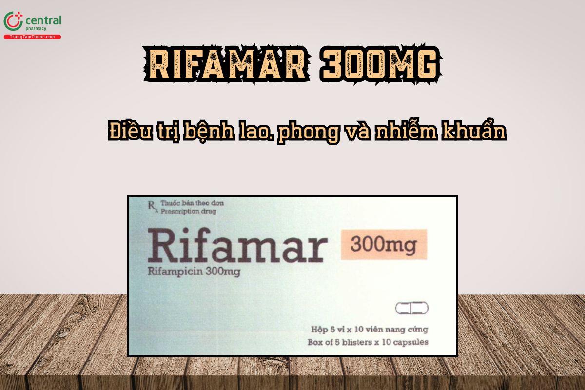 Thuốc Rifamar 300mg điều trị bệnh lao, phong và nhiễm khuẩn