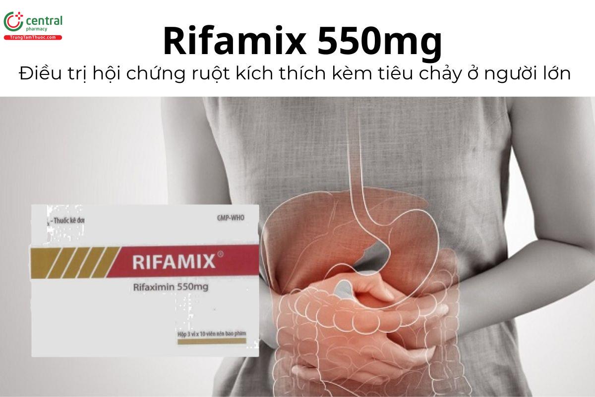 Thuốc Rifamix 550mg - Điều trị hội chứng ruột kích thích kèm tiêu chảy ở người lớn